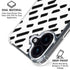 Black Dash iPhone 16 Clear Case